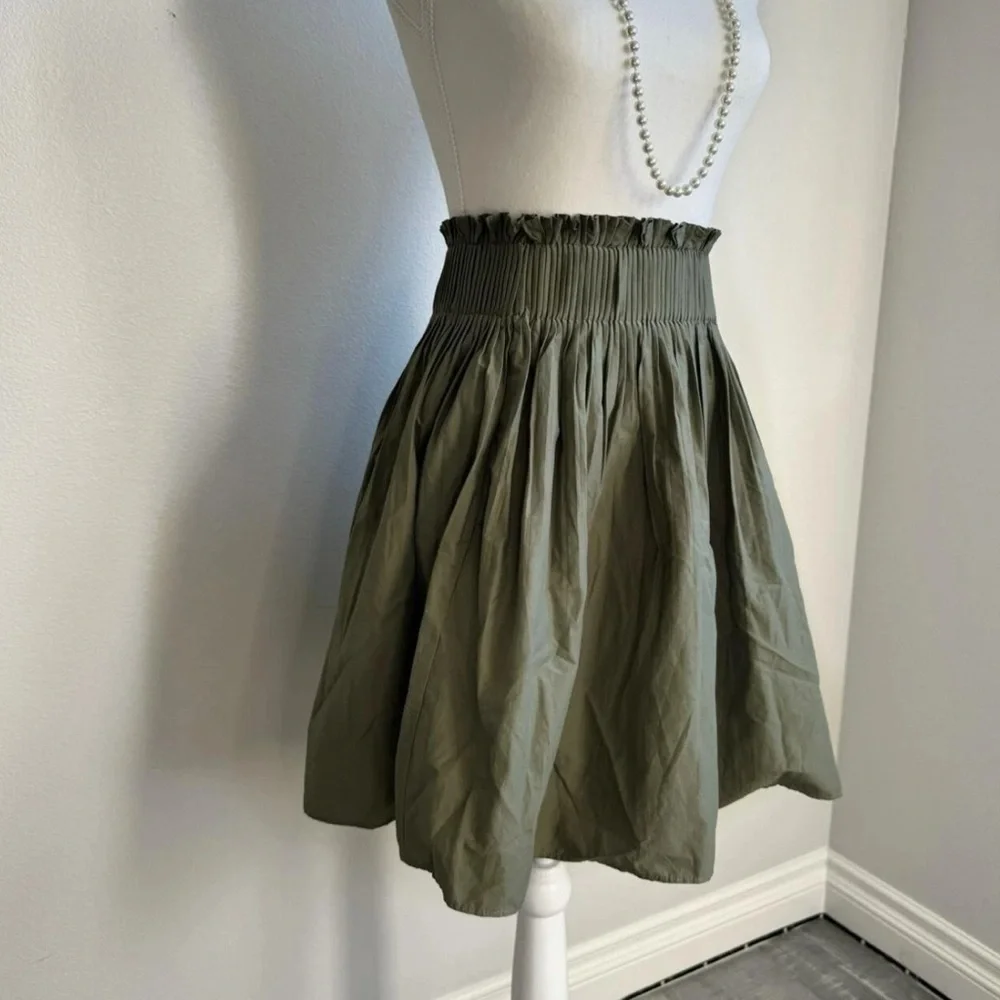 Zara Olive Green Skirt - Picture 2 of 6